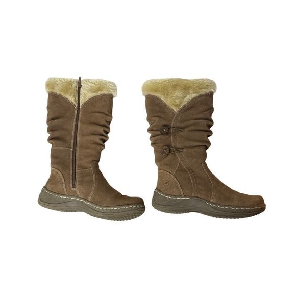 Bare traps stay dry system women’s brown boots with zipper and buttons - Picture 2 of 10